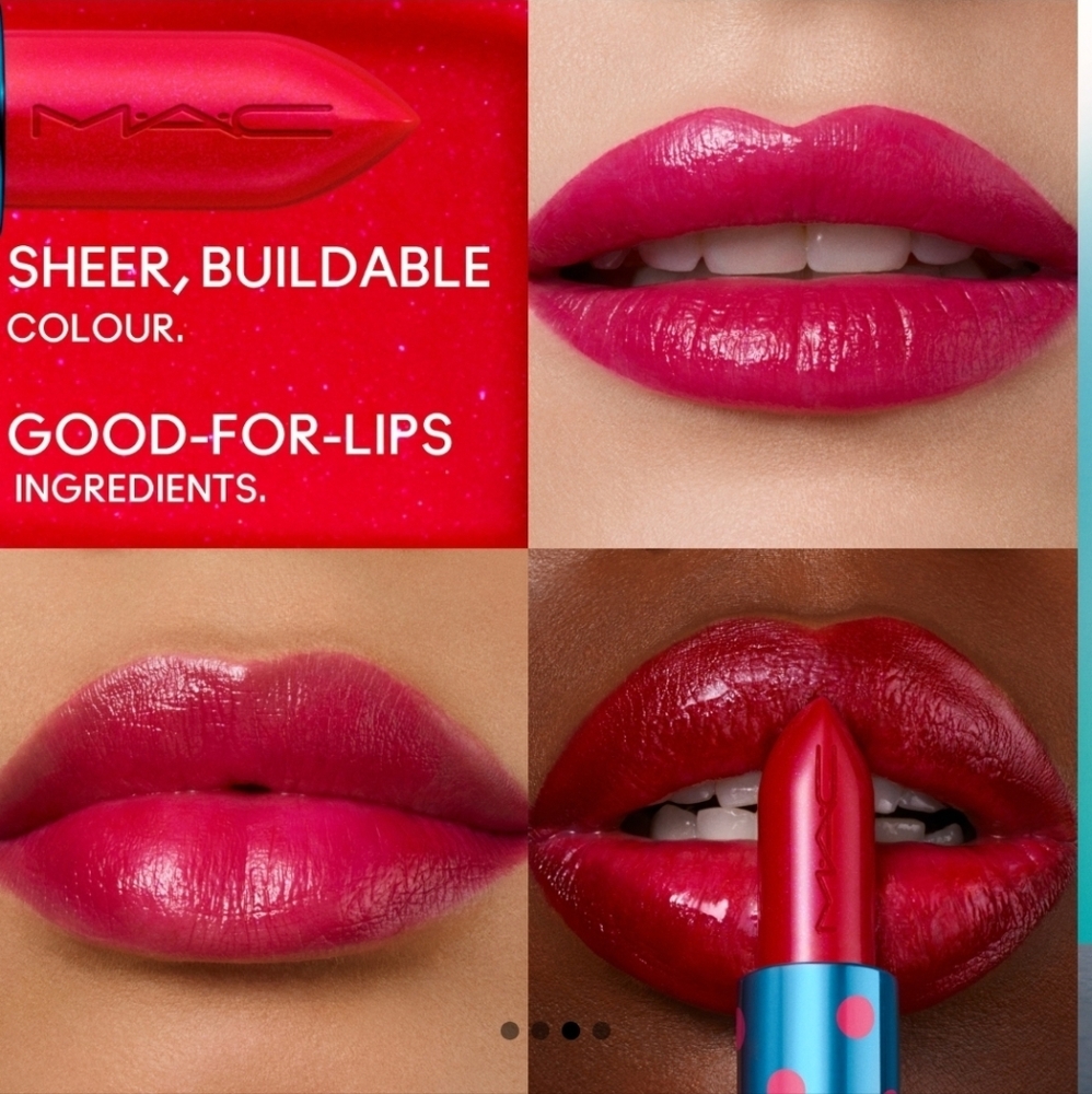 MAC LUSTREGLASS SHEER-SHINE LIPSTICK / M·A·C X DISNEY MINNIE & DAISY Minnie Woo. - Picture 3 of 6